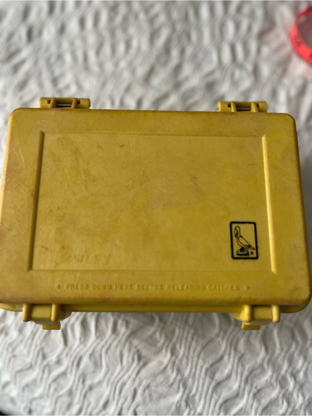 Pelican Yellow Plastic Storage Case